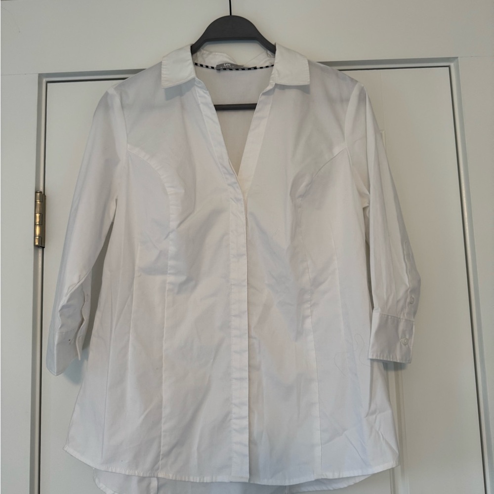Lee Riders Classic Women’s Button Down White Shirt - L